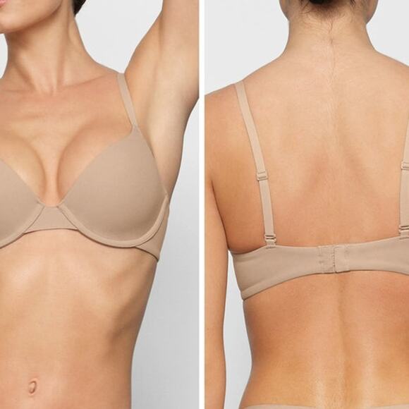 NWT SKIMS Fit Everybody T-Shirt Bra in Clay Size 36DDD by Kim Kardashian - Picture 1 of 6